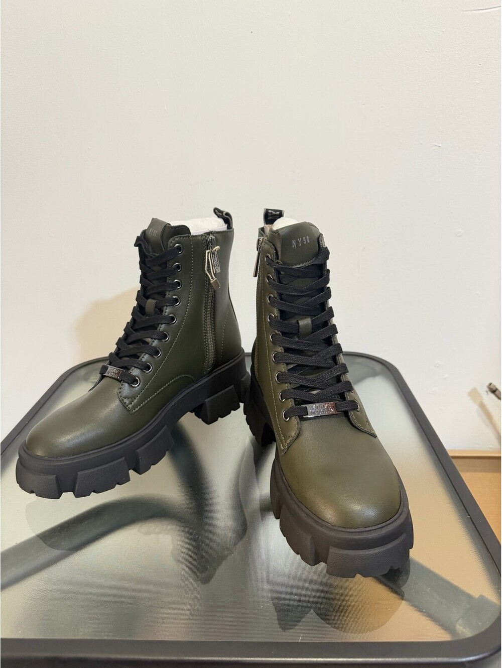 Steve Madden Combat Boots Blue Size 8.5